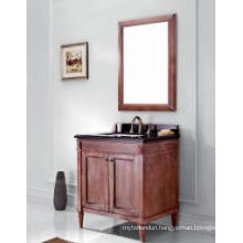 Wooden One Main Cabinet Mirrored Modern Bathroom Cabinet (JN-8819715A)